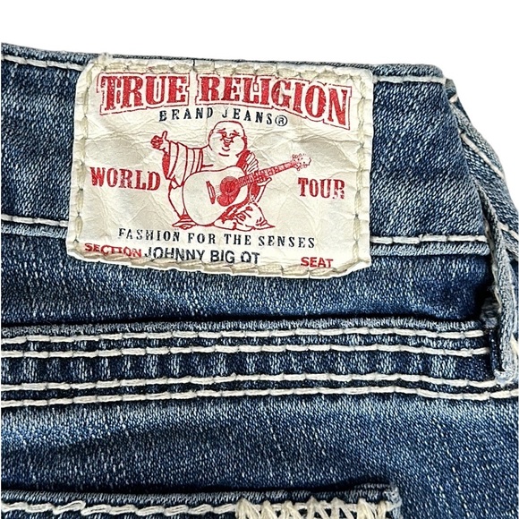 True Religion Johnny Big QT Women's Blue Denim RN#112790 Straight Leg Jeans 26 - Picture 5 of 8
